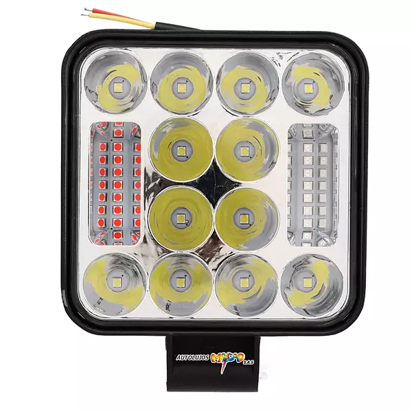 Exploradora Cuadrada 11 Led Con Luz Federal Lateral