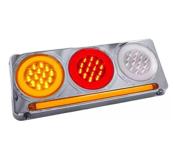 Stop Triple Redondo En Led 1030str