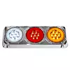 Stop Triple Redondo En Led 1046st