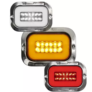 Stop Rectangular En Led 1042a