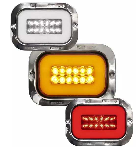 Stop Rectangular En Led 1042a