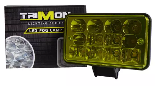 Exploradora Led Rectangular 12 Led Amarillo Hi/Low