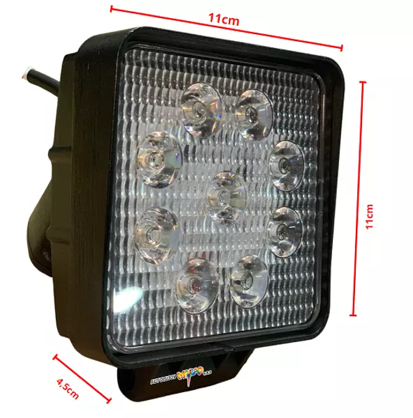 Exploradora Cuadrada 9 Led Trimón