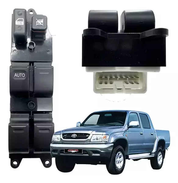 Switch Elevavidrio Principal Toyota Hilux Modelo 1997 - 2005