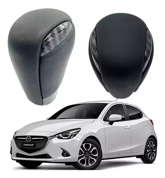 Pomo Mazda 2 Automatico 2014 - 2025 Cuero Carbono