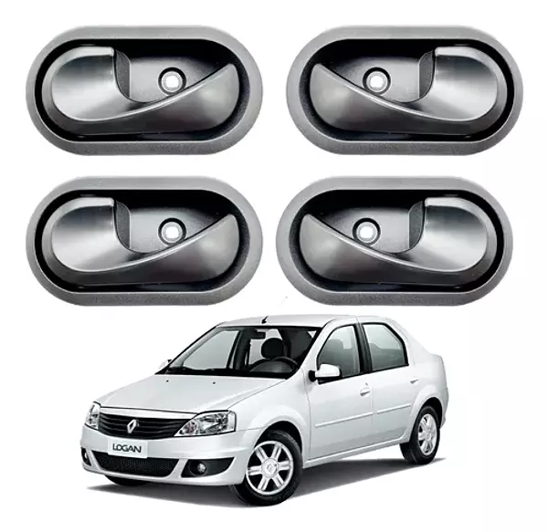 Manija Interior Negra Renault Logan 2008 - 2016