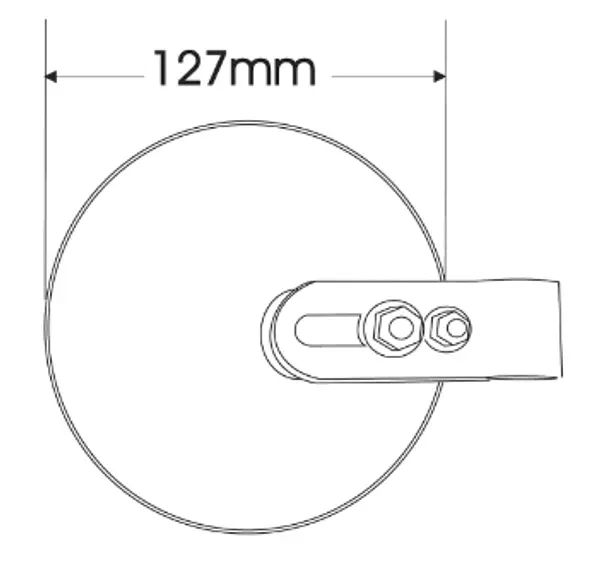 Espejo Retrovisor Auxiliar Cromado Plástico