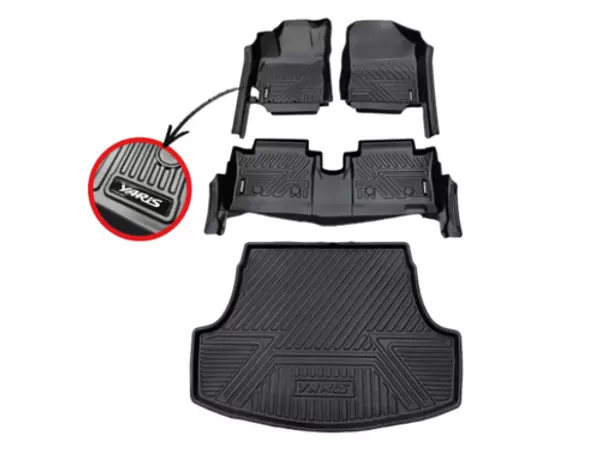 Tapetes Termoformados 5d Toyota Yaris Sedan 2020-2024 Negros