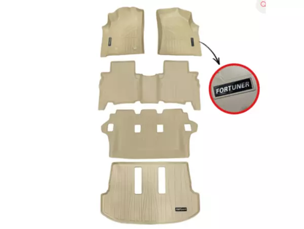 Tapetes Termoformados 3d Toyota Fortuner 2006-2016 Beige