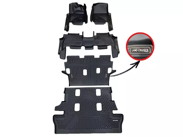 Tapetes Termoformados 5d Toyota Lc200 2010-2021 Negros