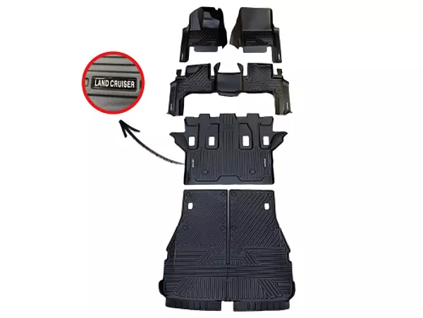 Tapetes Termoformados 5d Toyota Lc300 2022-2024 Negros