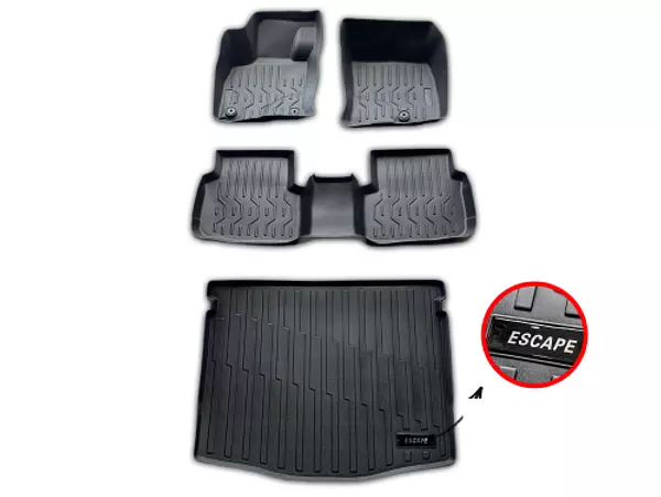 Tapetes Termoformados 3d Ford Escape Hibrida 2023-2024