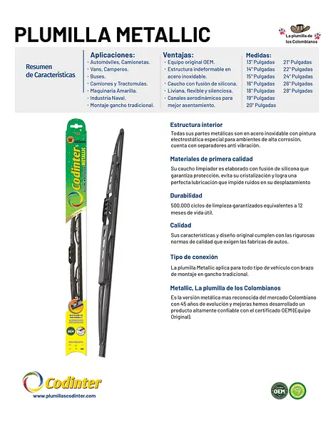 Juego Plumillas Codinter Esteem 94 A 03